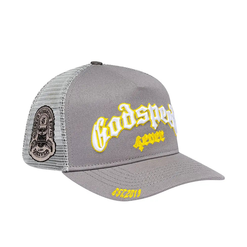 GS Forever Trucker Hat 'Grey Yellow Boom'
