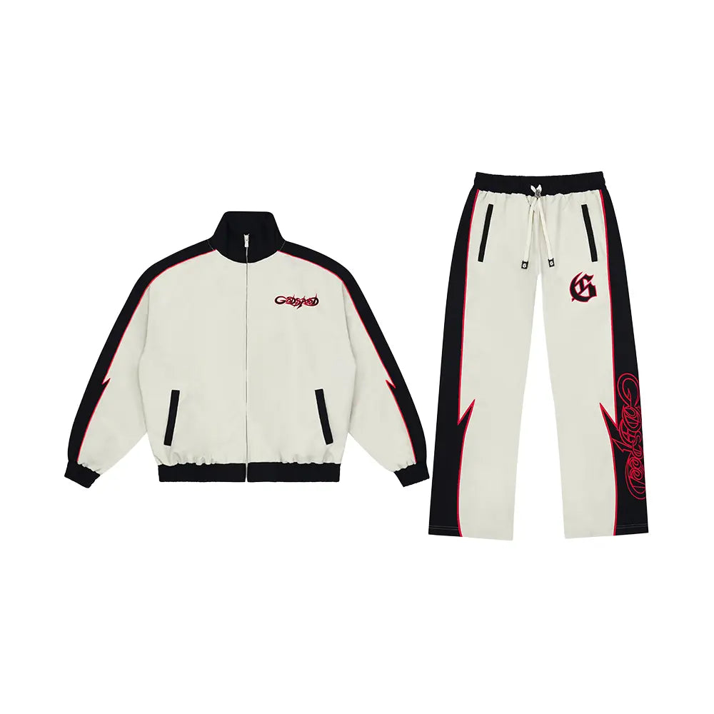 GT Tracksuit 'White Red'