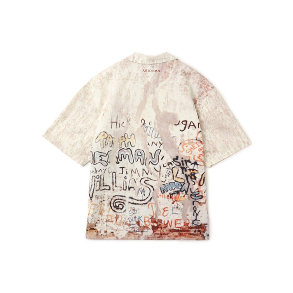 Air Jordan Camp Graphic Button-Down Shirt 'Sail'
