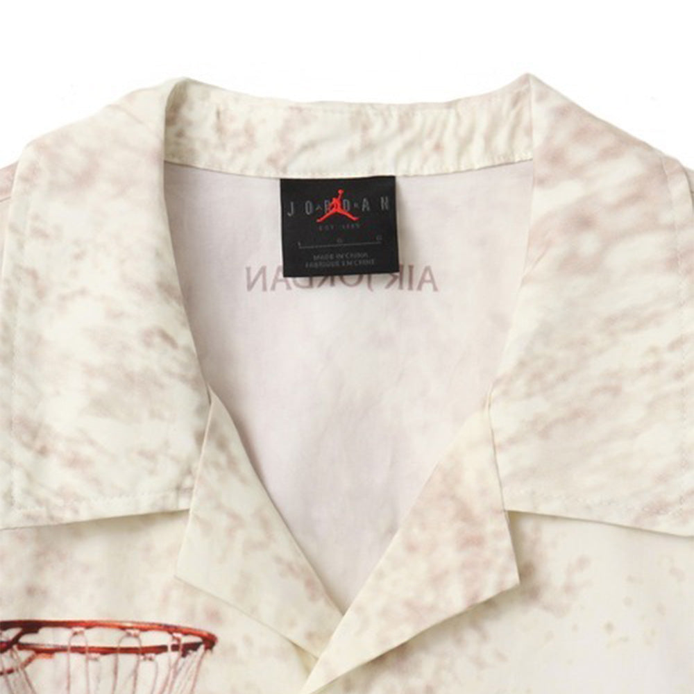 Air Jordan Camp Graphic Button-Down Shirt 'Sail'