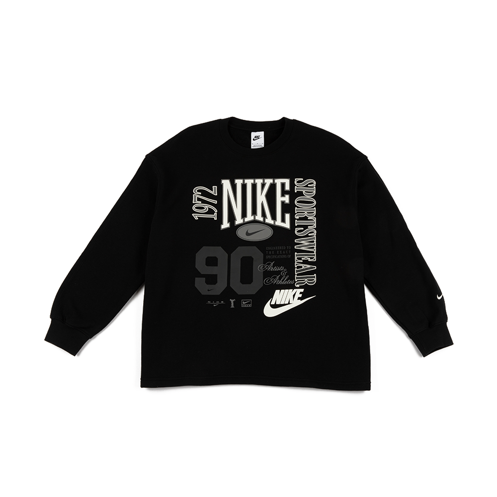 W NSW Oversized French Terry Crewneck 'Black'