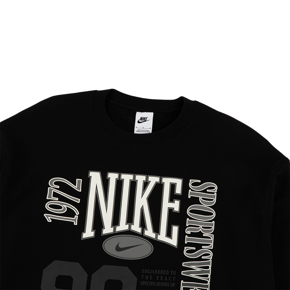 W NSW Oversized French Terry Crewneck 'Black'
