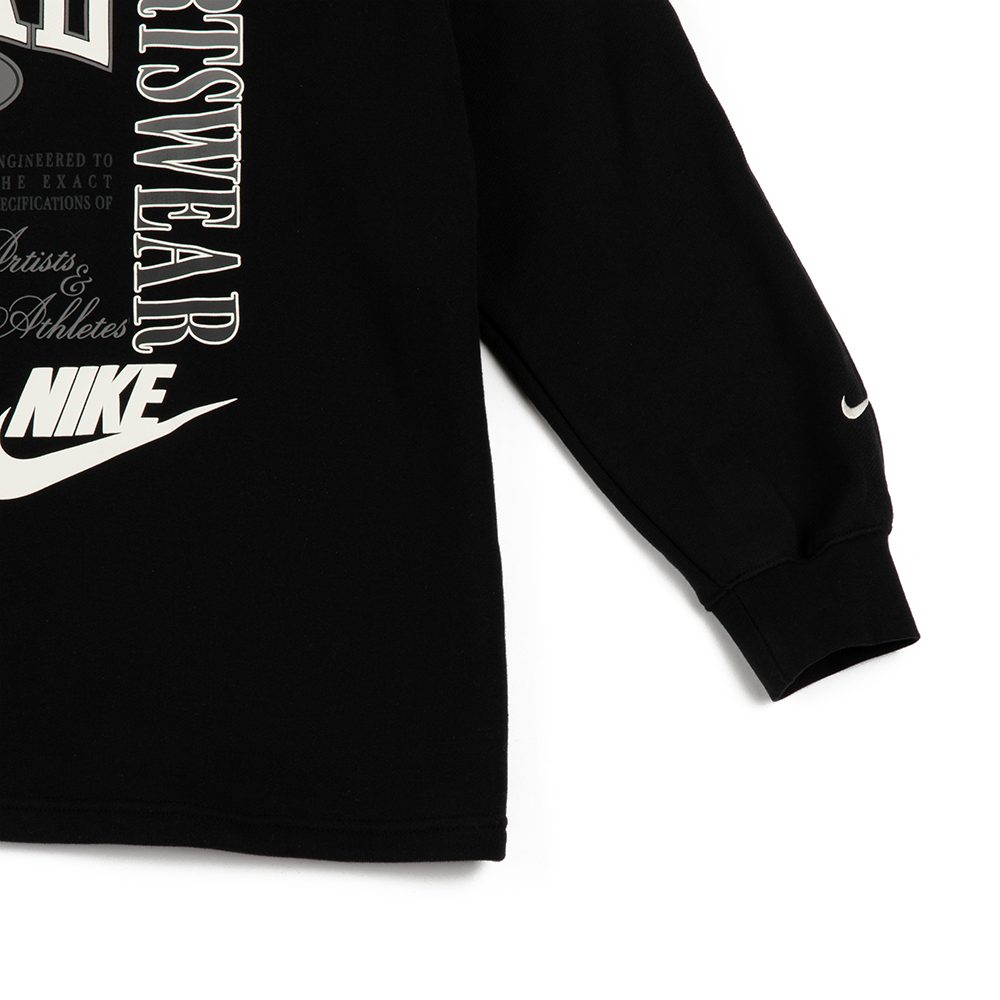 W NSW Oversized French Terry Crewneck 'Black'