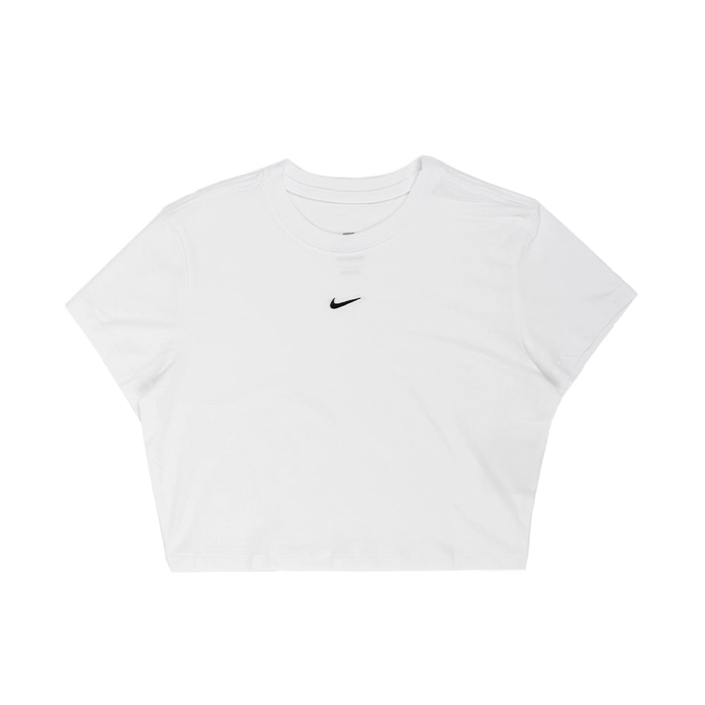 W NSW Chill Knit Cropped Tee 'White Black'