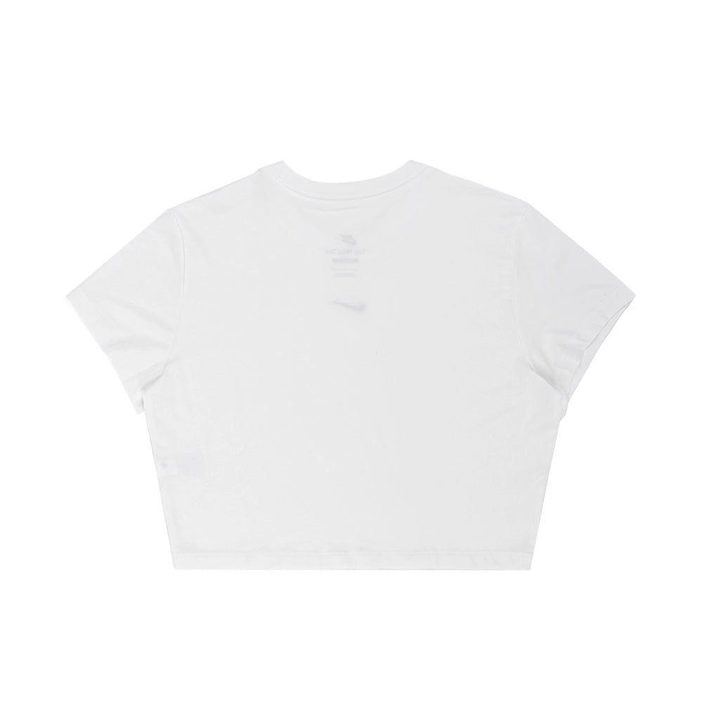 W NSW Chill Knit Cropped Tee 'White Black'