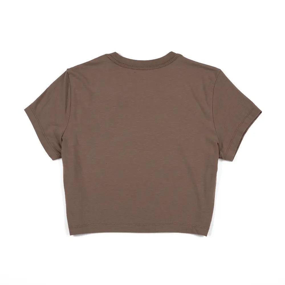 W NSW Chill Knit Cropped Tee 'Mink Brown'