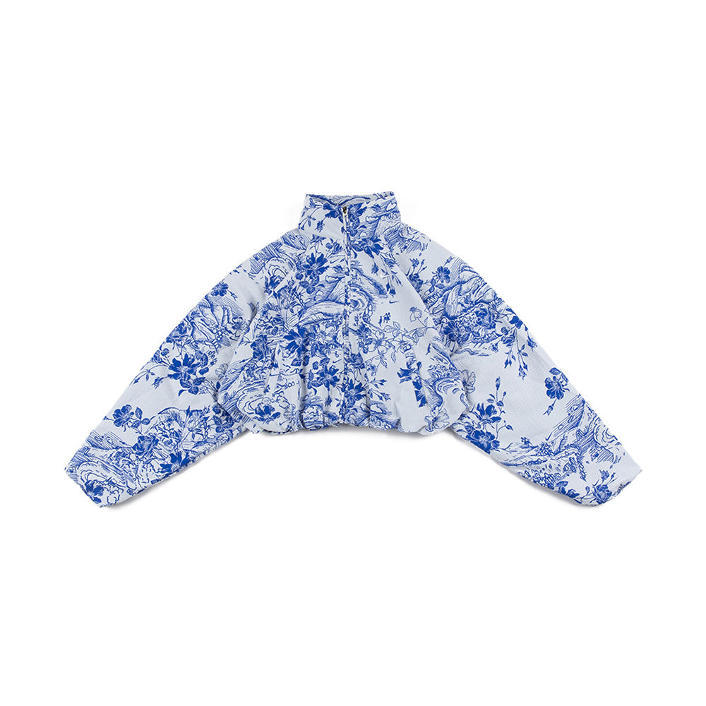 W NSW Oversized Jacquard FZ Track Jacket 'Hyper Royal'