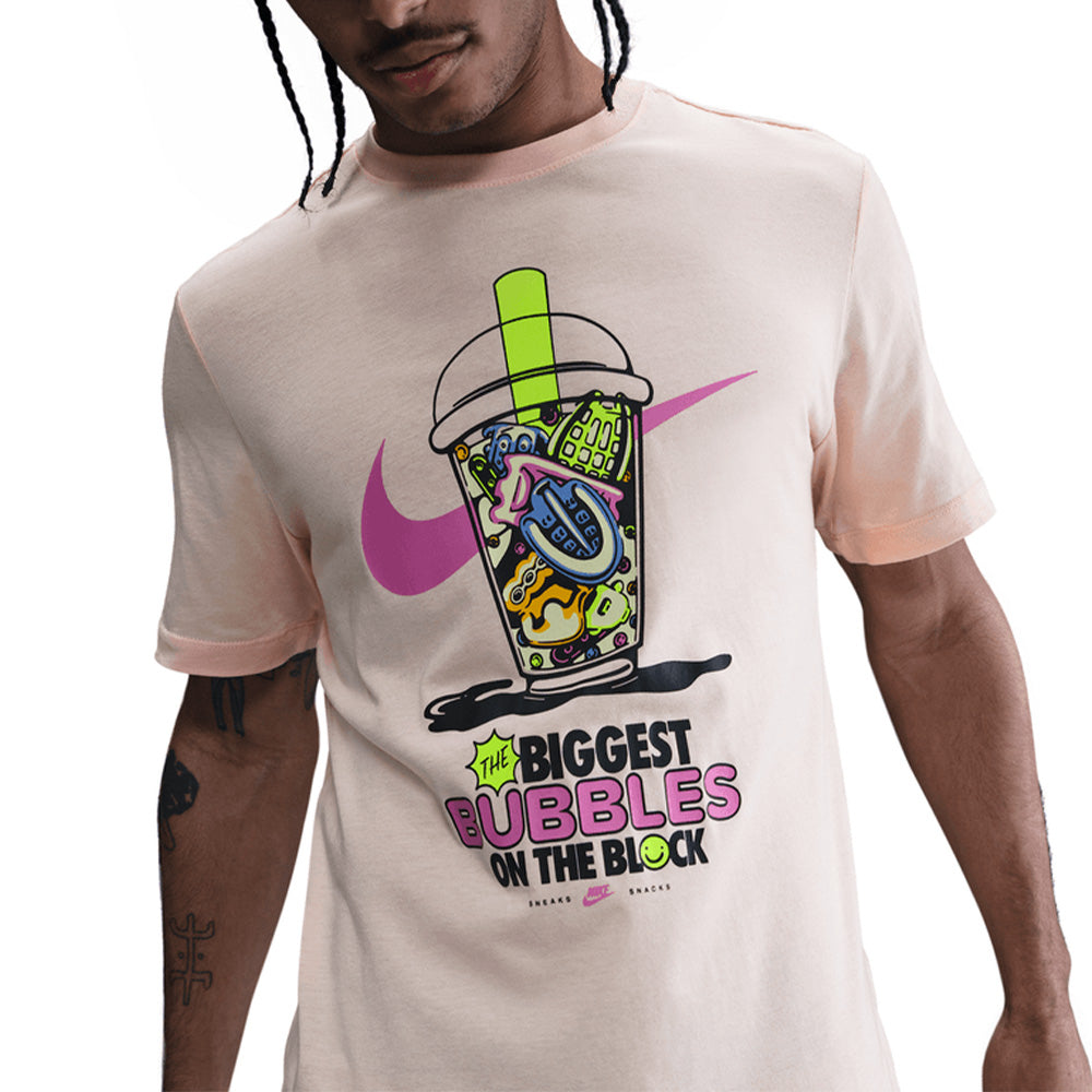 Nike NSW Biggest Bubbles On The Block Graphic Tee 'Washed Coral