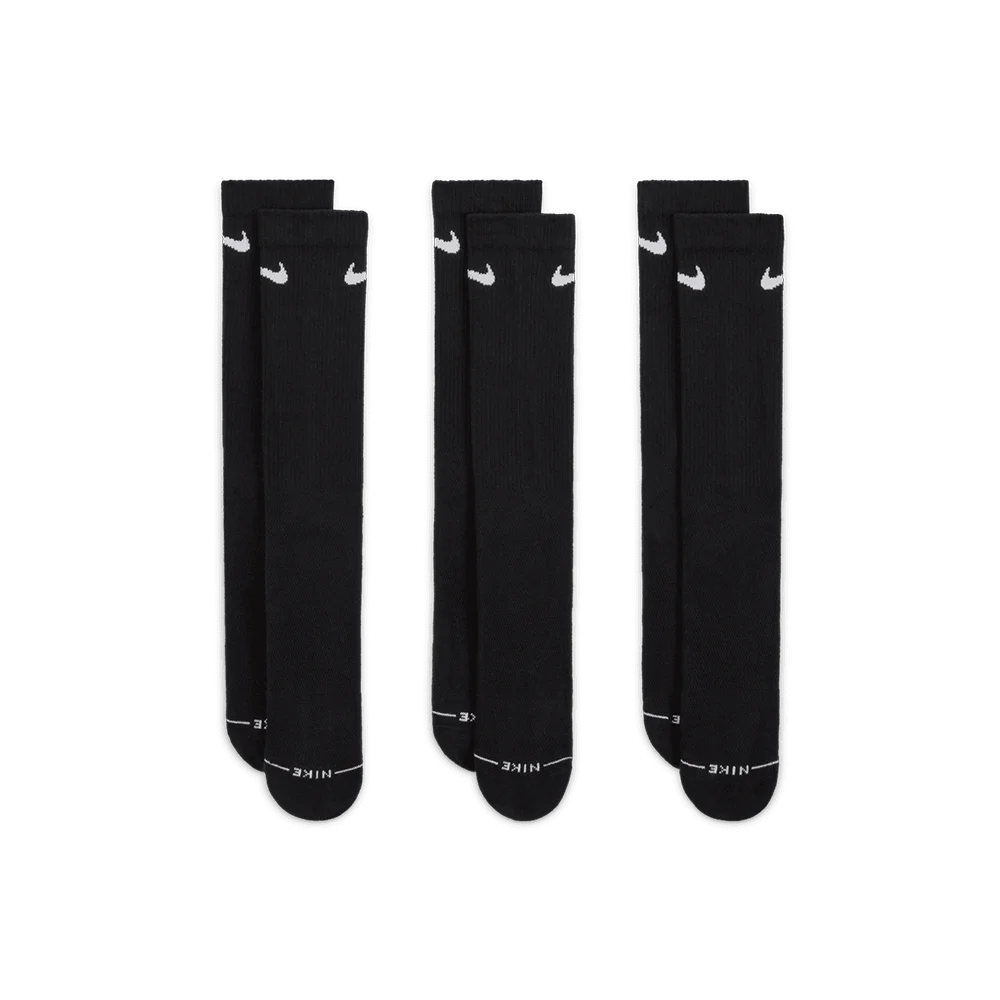 Everyday Elevated Crew Socks (3 Pairs) 'Black White'