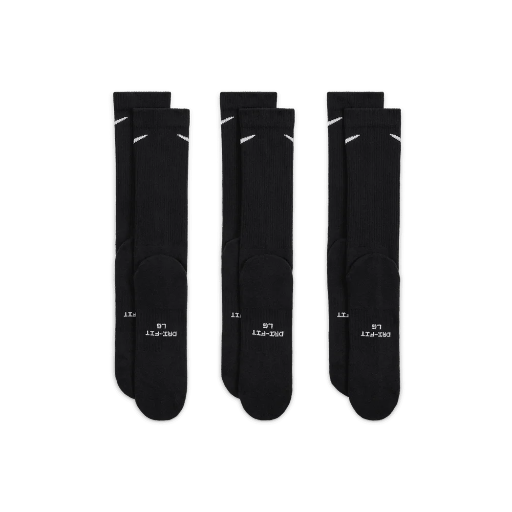 Everyday Elevated Crew Socks (3 Pairs) 'Black White'