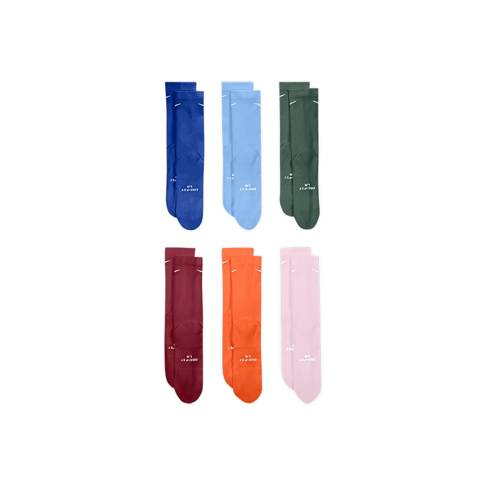 U Everyday Elevated Crew Socks (6 Pairs) 'Multicolor'