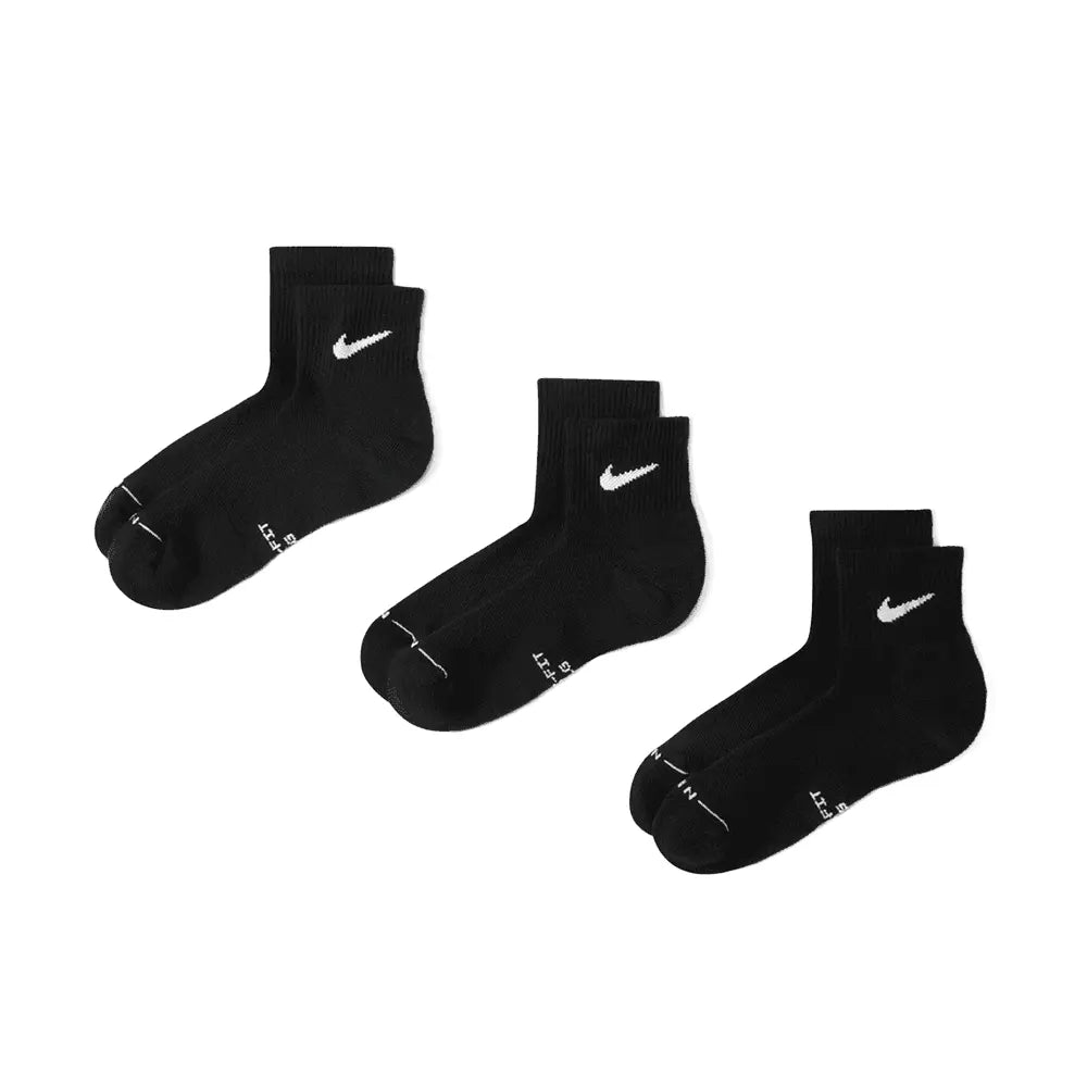 Everyday Elevated Ankle Socks (3 Pairs) 'Black'