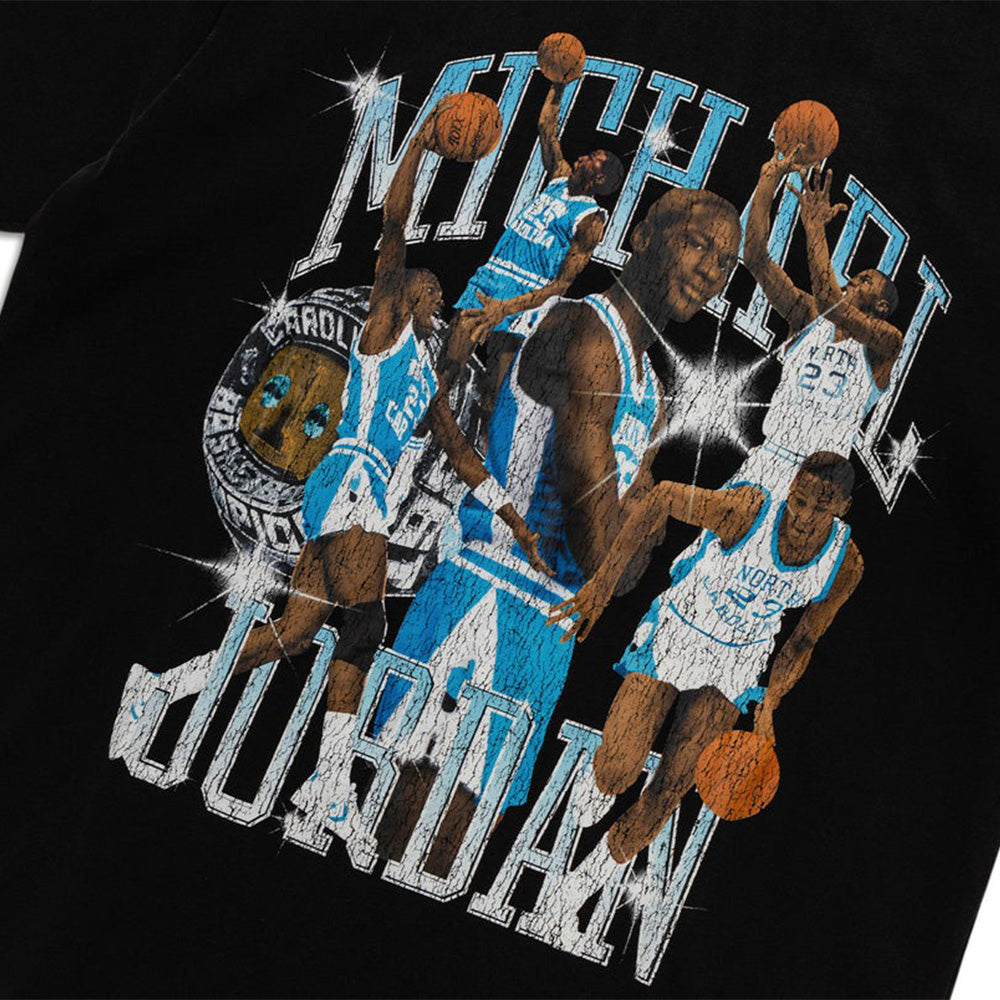 [NIKE] Jordan Flight Essential Graphic T-Shirt M★HQ8940-010 Jordan Flight Essentials Graphic Tee 'Black Powder Blue