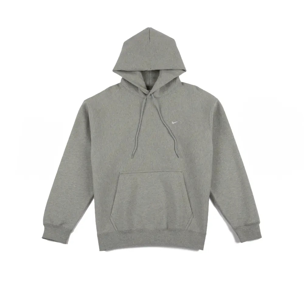 Solo Swoosh Pullover Hoodie 'Dark Grey Heather'