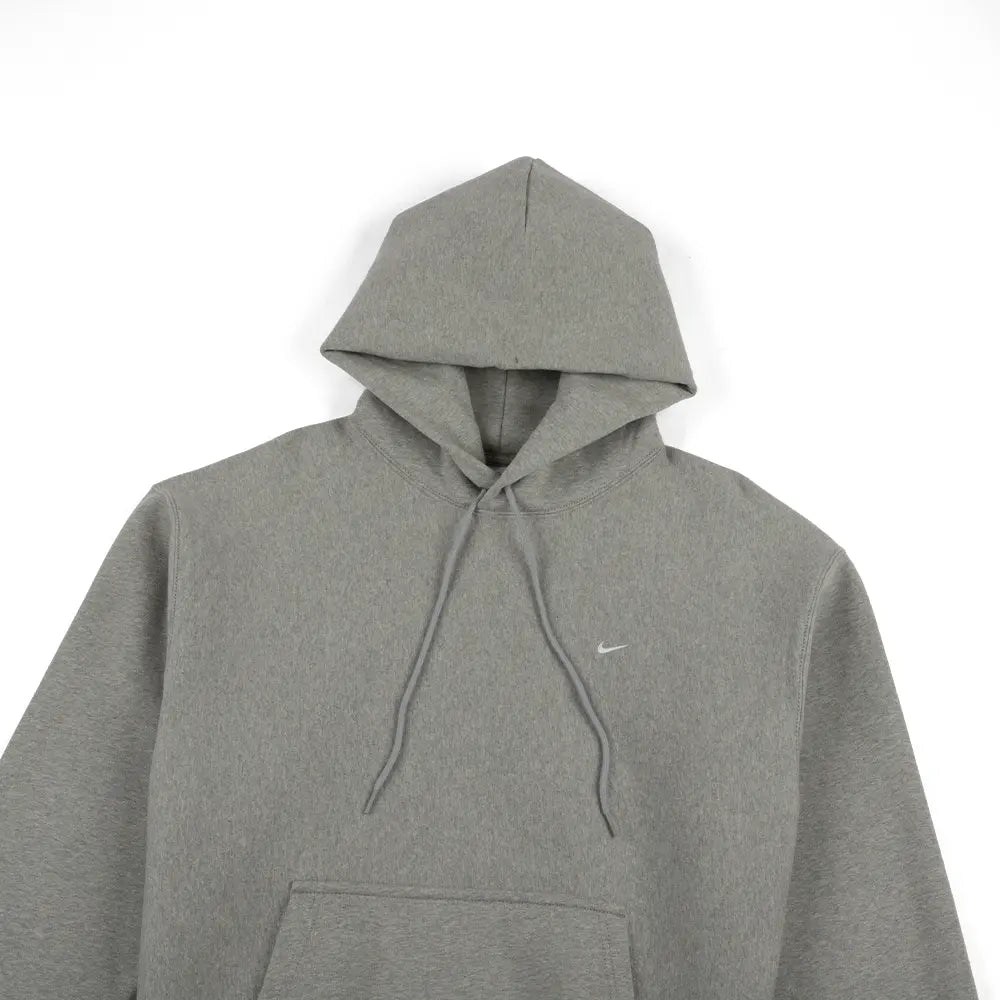Solo Swoosh Pullover Hoodie 'Dark Grey Heather'