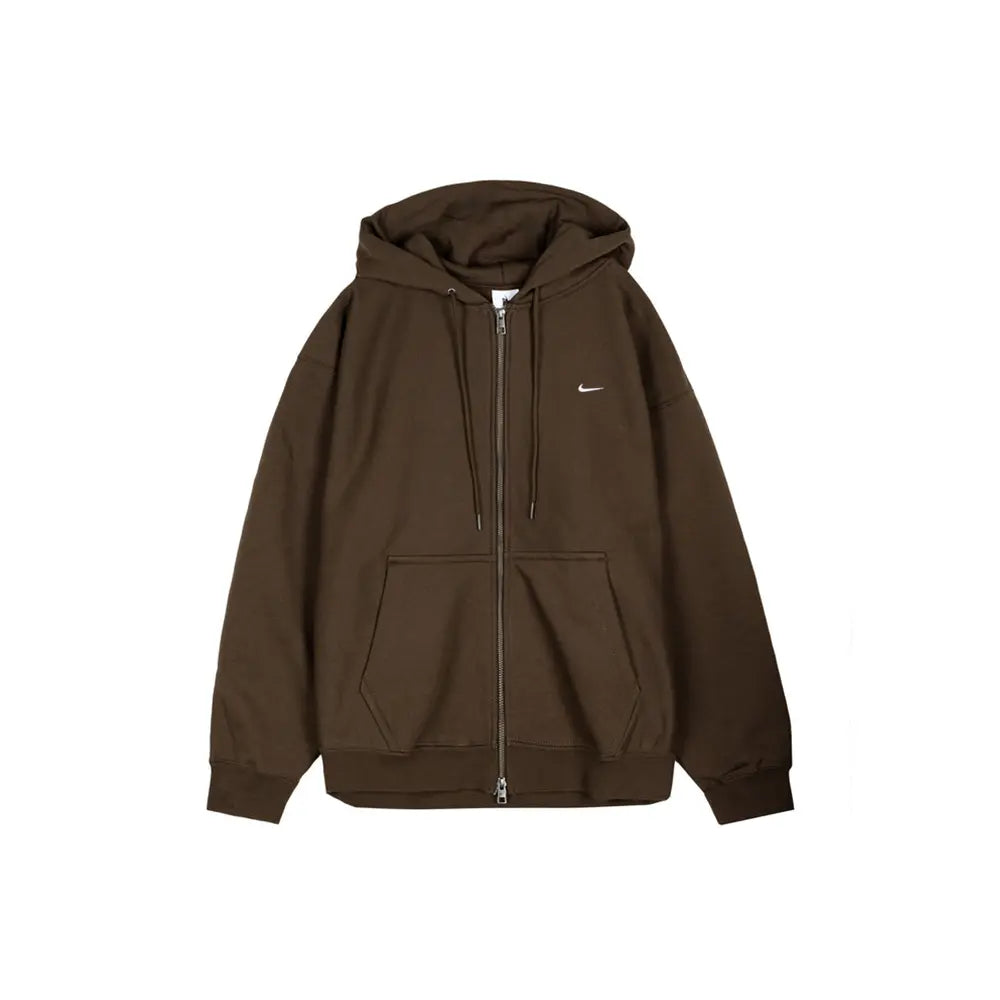 Solo Swoosh FZ Fleece Hoodie 'Dark Hazel'