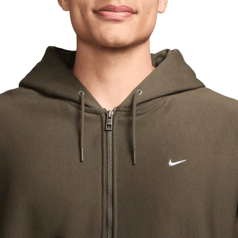 Solo Swoosh FZ Fleece Hoodie 'Dark Hazel'