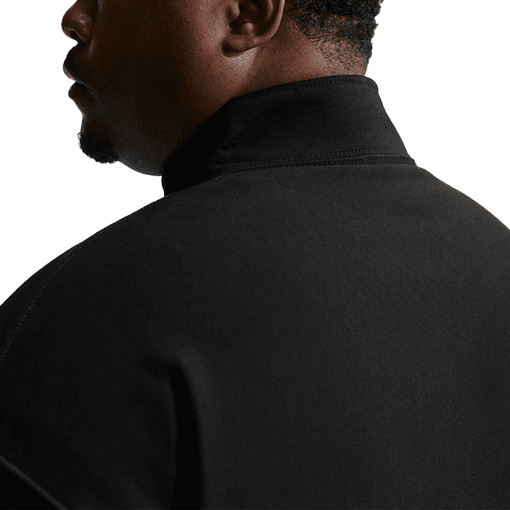 Solo Swoosh Fleece Quarter-Zip Sweatshirt 'Black'