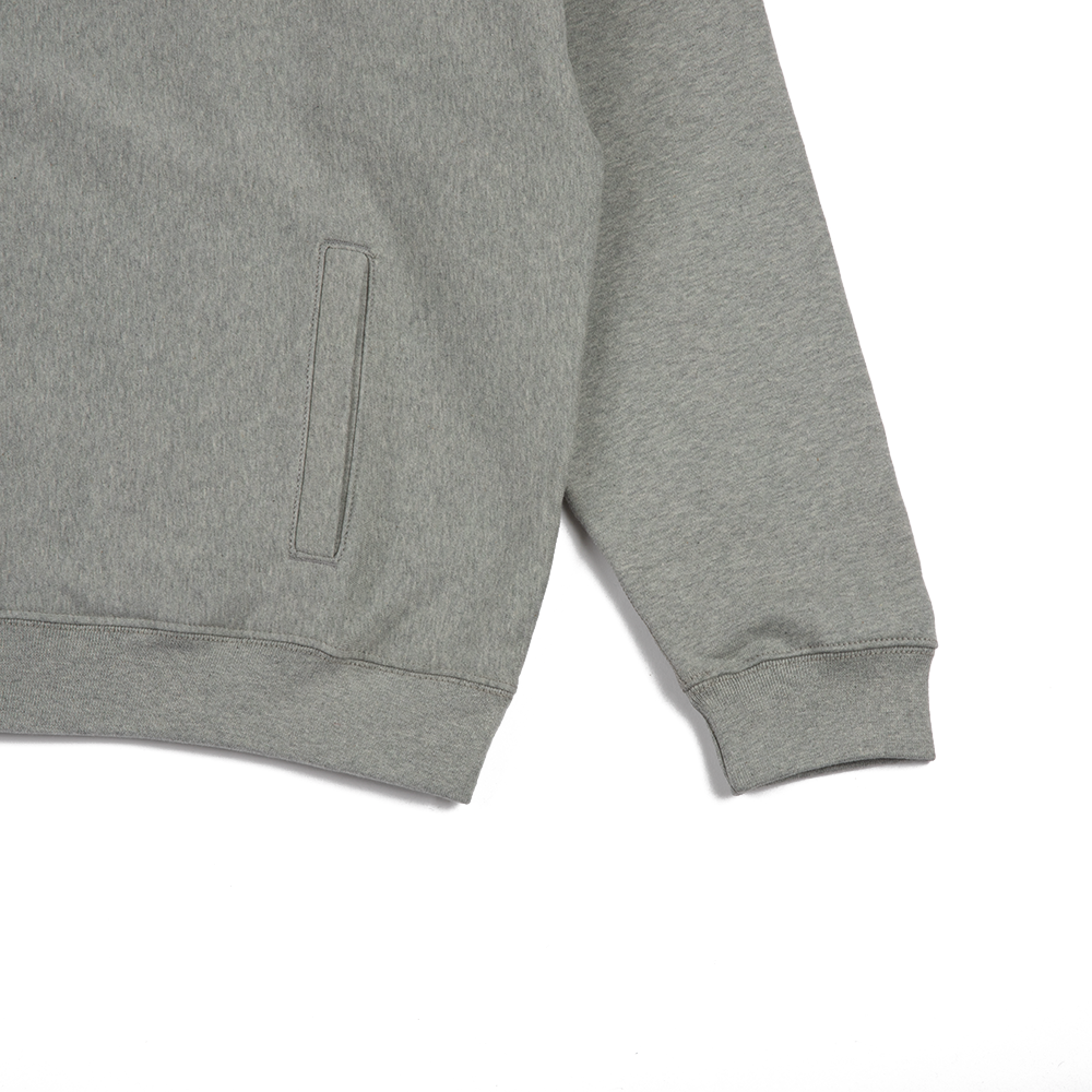 Solo Swoosh Fleece Quarter-Zip Top 'Dark Grey Heather'