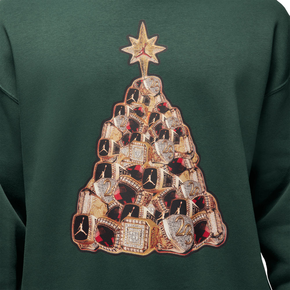 Jordan Brooklyn Fleece Crew-neck Sweatshirt 'Midnight Green'