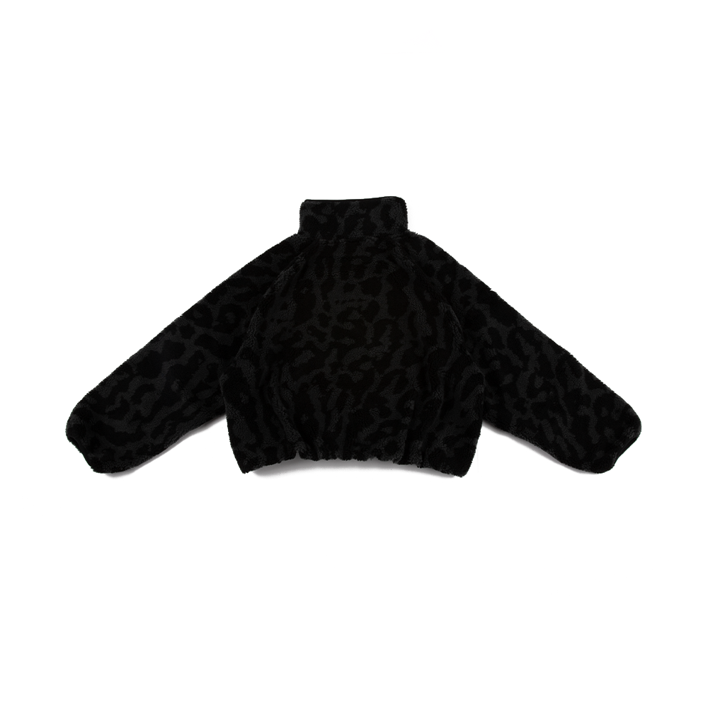 W NSW High-Pile Fleece Jacket 'Black Print'