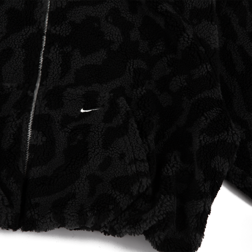 W NSW High-Pile Fleece Jacket 'Black Print'