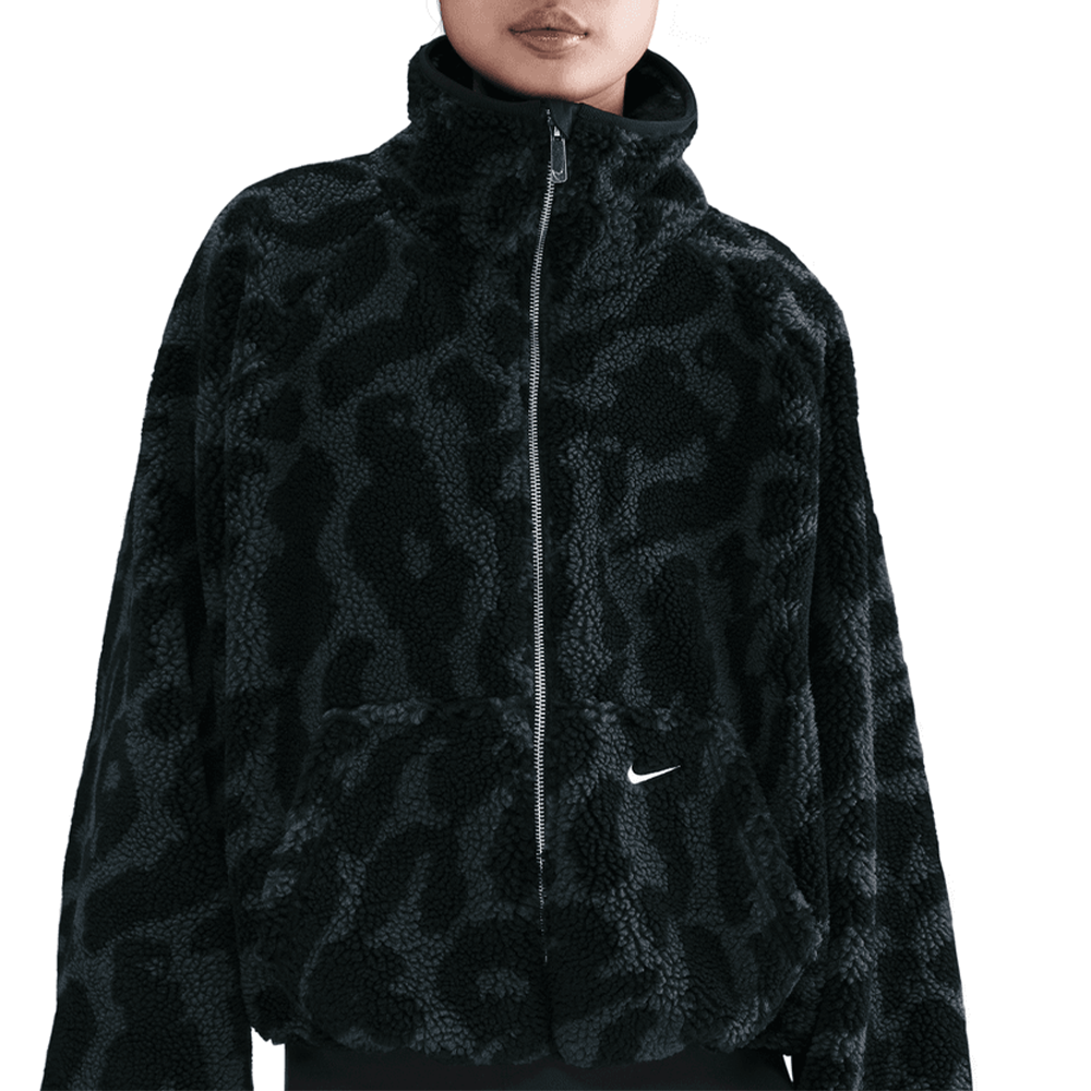 W NSW High-Pile Fleece Jacket 'Black Print'