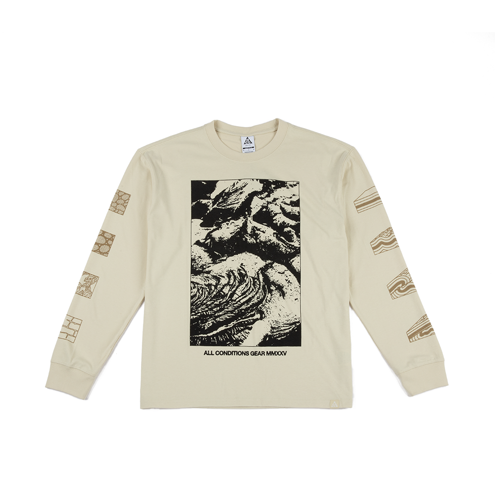 ACG Rocks Graphic Long-Sleeve Tee 'Light Khaki'