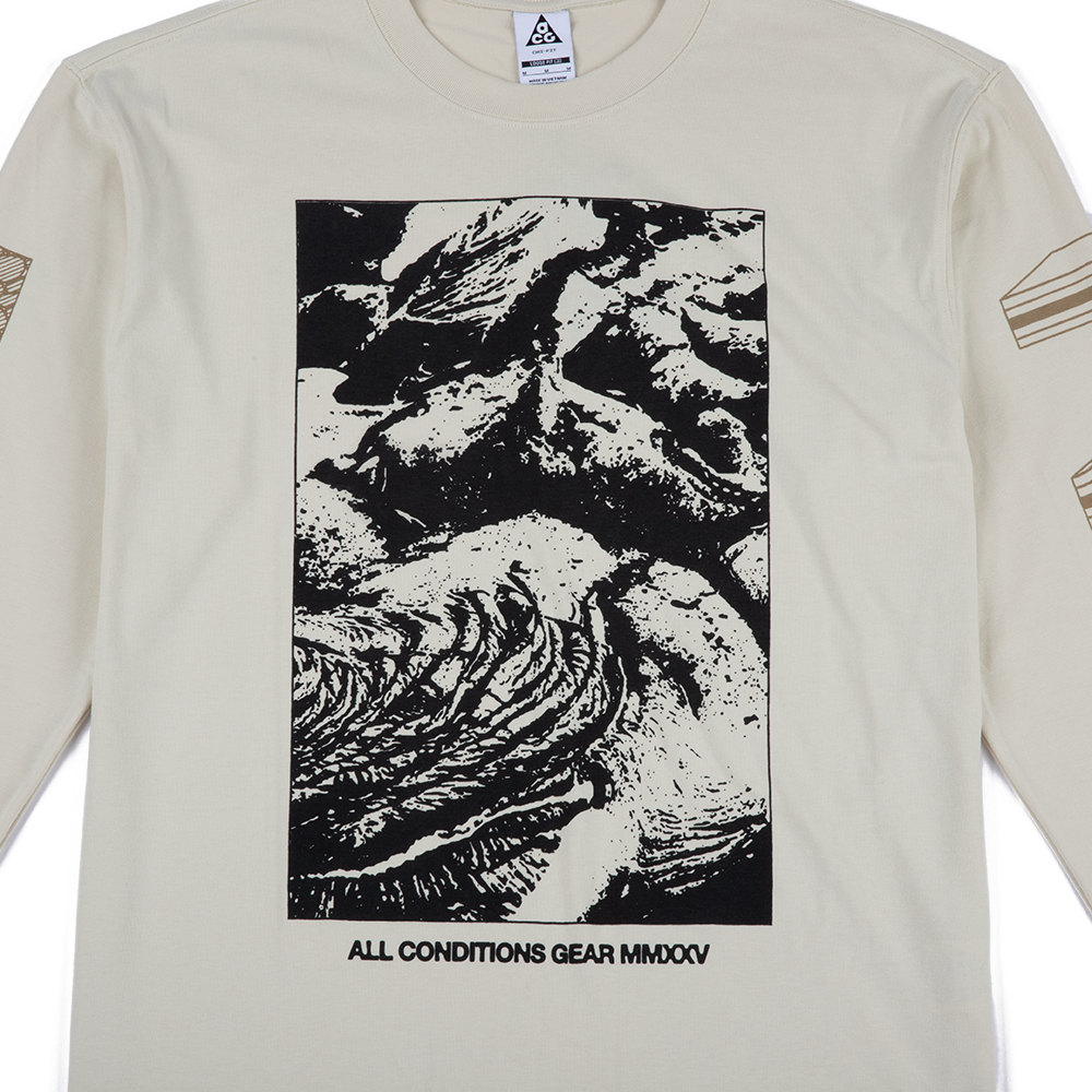 ACG Rocks Graphic Long-Sleeve Tee 'Light Khaki'
