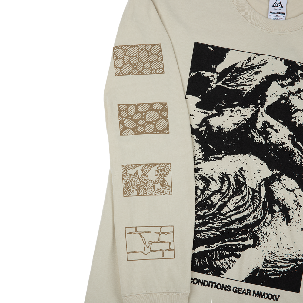 ACG Rocks Graphic Long-Sleeve Tee 'Light Khaki'