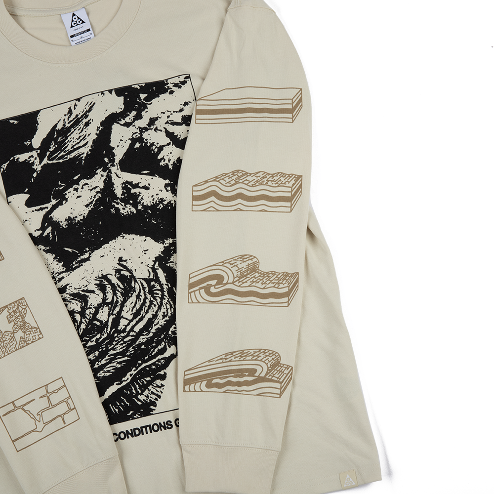 ACG Rocks Graphic Long-Sleeve Tee 'Light Khaki'