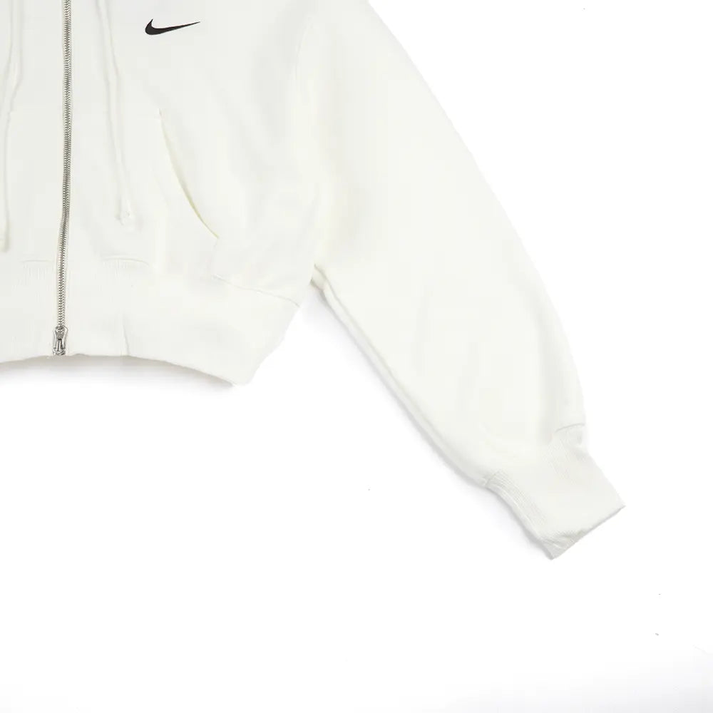 W NSW Phoenix Fleece Full-Zip Cropped Hoodie 'Sail'