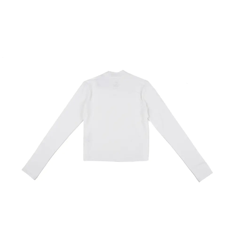W NSW Chill Knit LS Mock-Neck Tee 'White'