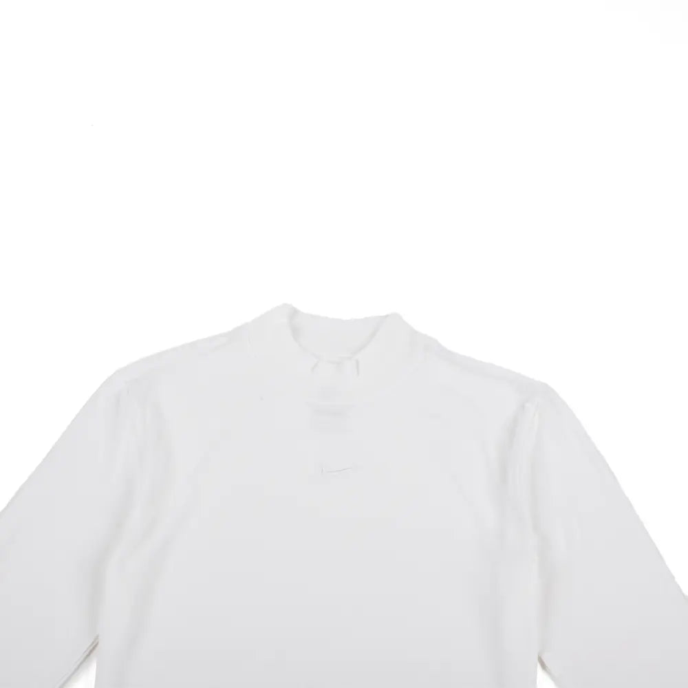 W NSW Chill Knit LS Mock-Neck Tee 'White'