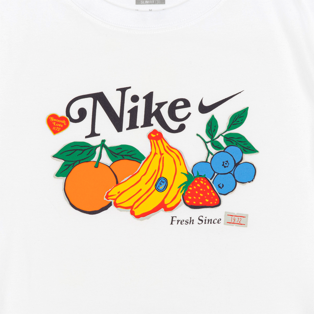 W NSW Chill Knit Slim Cropped Tee 'Fruits'