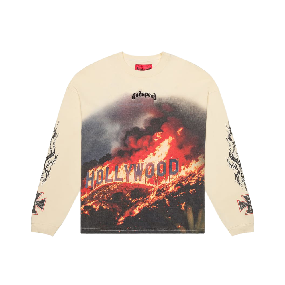 Hollywood Inferno LS Tee 'Bone'