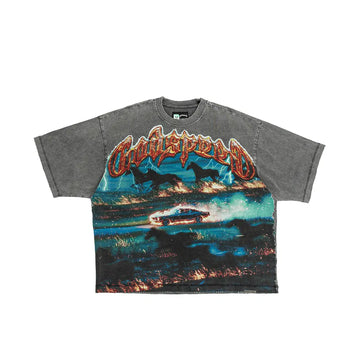 Horsepower T Shirt 'Grey Wash'