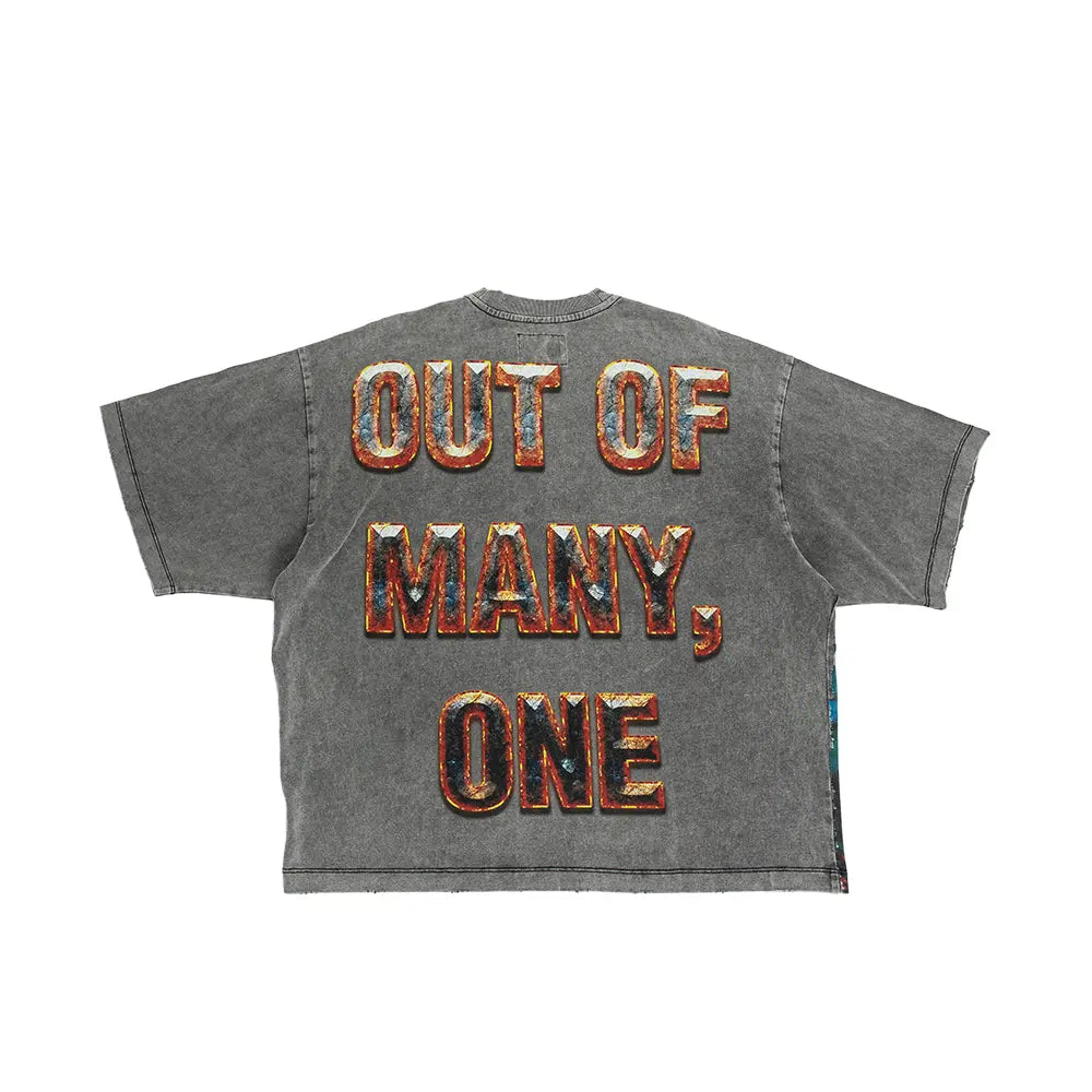 Horsepower T Shirt 'Grey Wash'