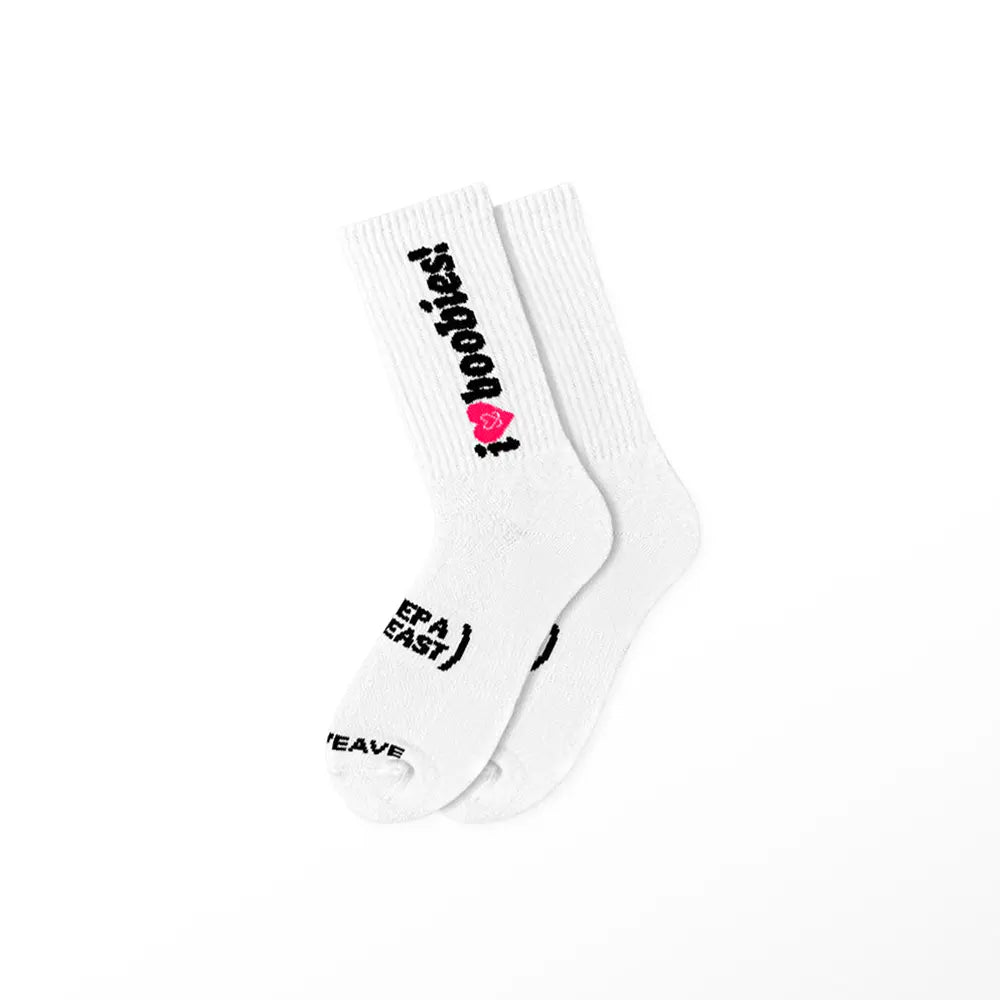 I Love Boobies Sock 'White'