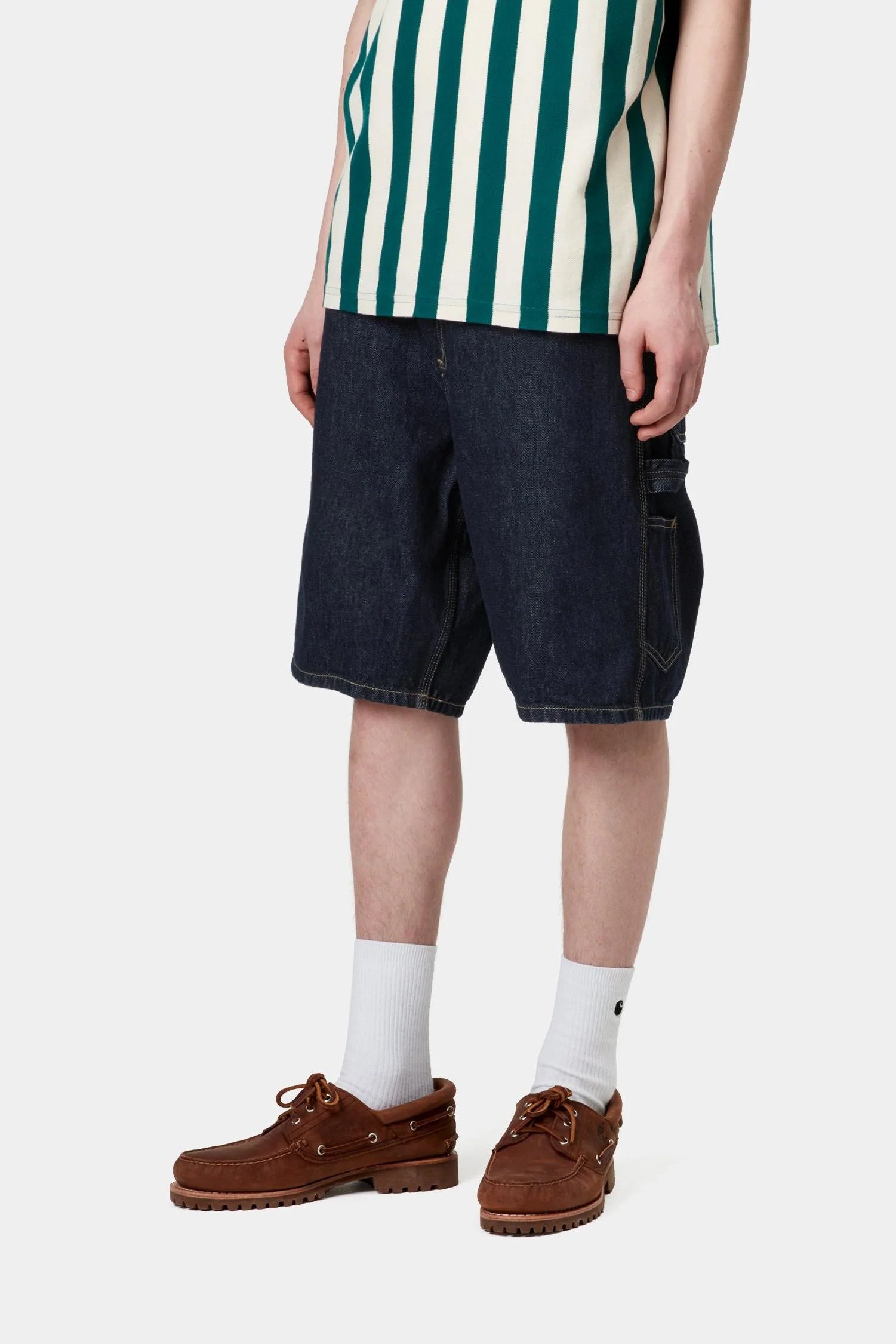 Single Knee Short - Denim 'Blue (Rinsed)'