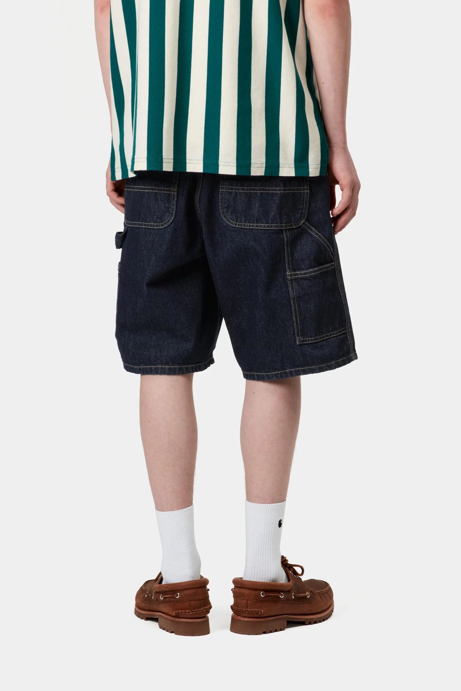 Single Knee Short - Denim 'Blue (Rinsed)'