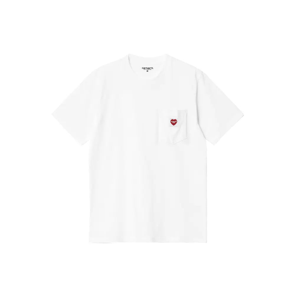 Pocket Heart T-Shirt 'White Red'