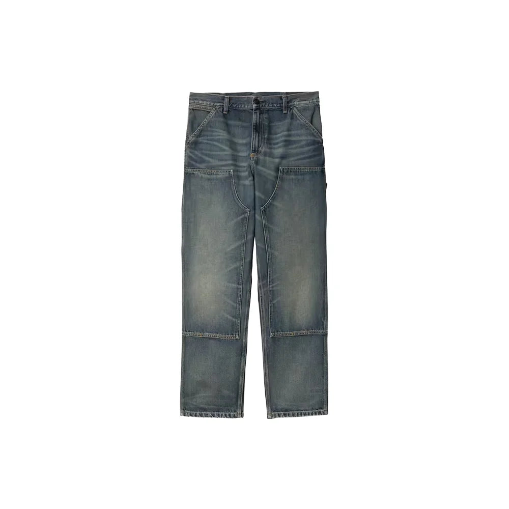 Double Knee Pant 'Blue Worn Used Wash'