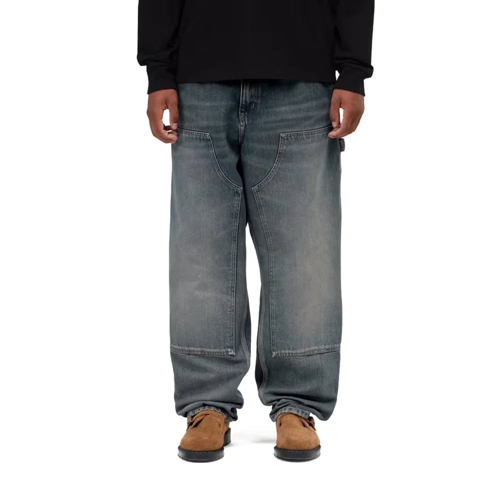 Double Knee Pant 'Blue Worn Used Wash'