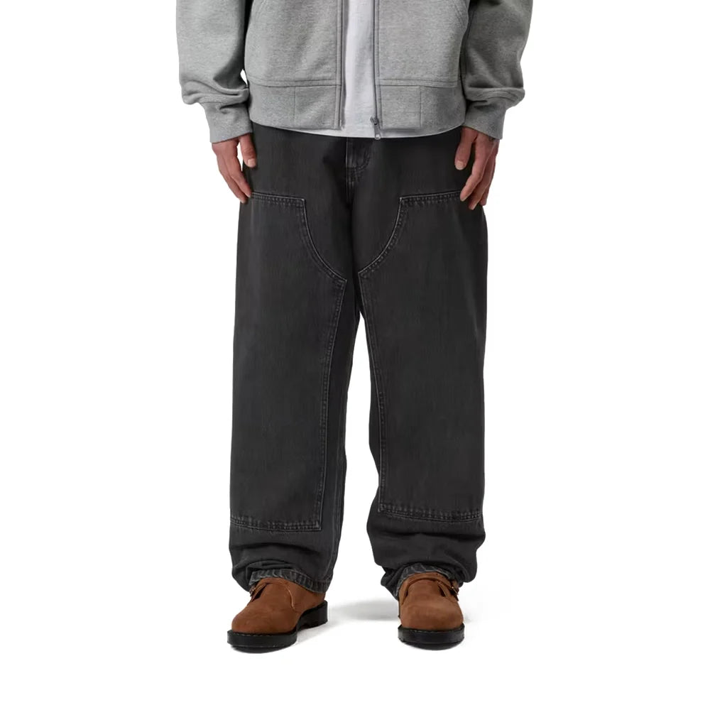 Double Knee Pant - Denim 'Black (Stone Washed)'
