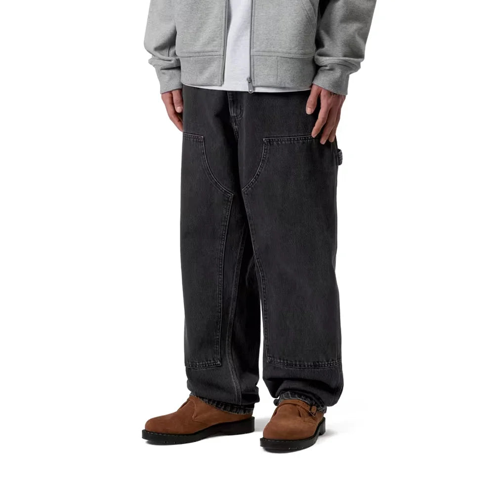 Double Knee Pant - Denim 'Black (Stone Washed)'