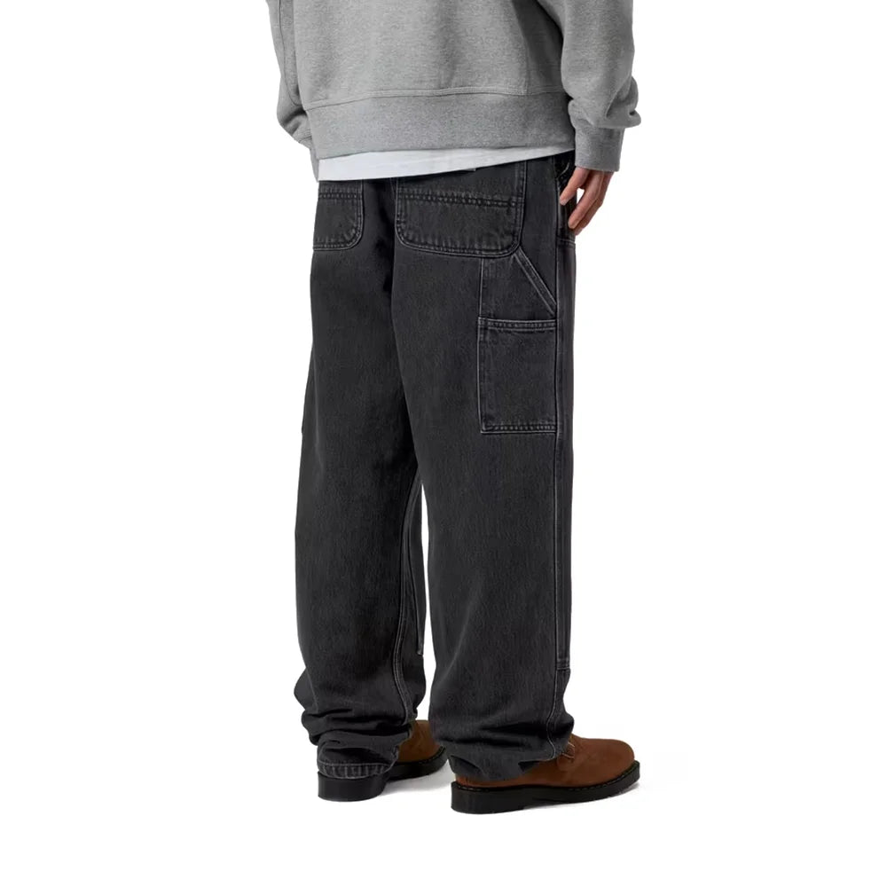 Double Knee Pant - Denim 'Black (Stone Washed)'