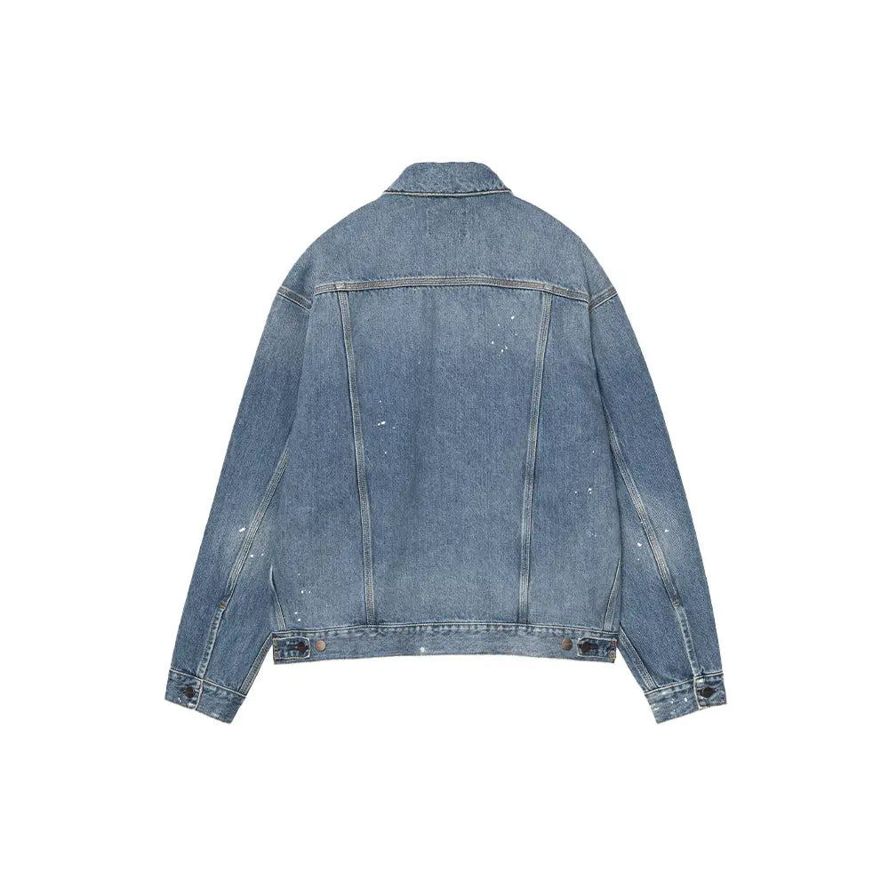Helston Jacket 'Blue Destroy Wash, Splatter'