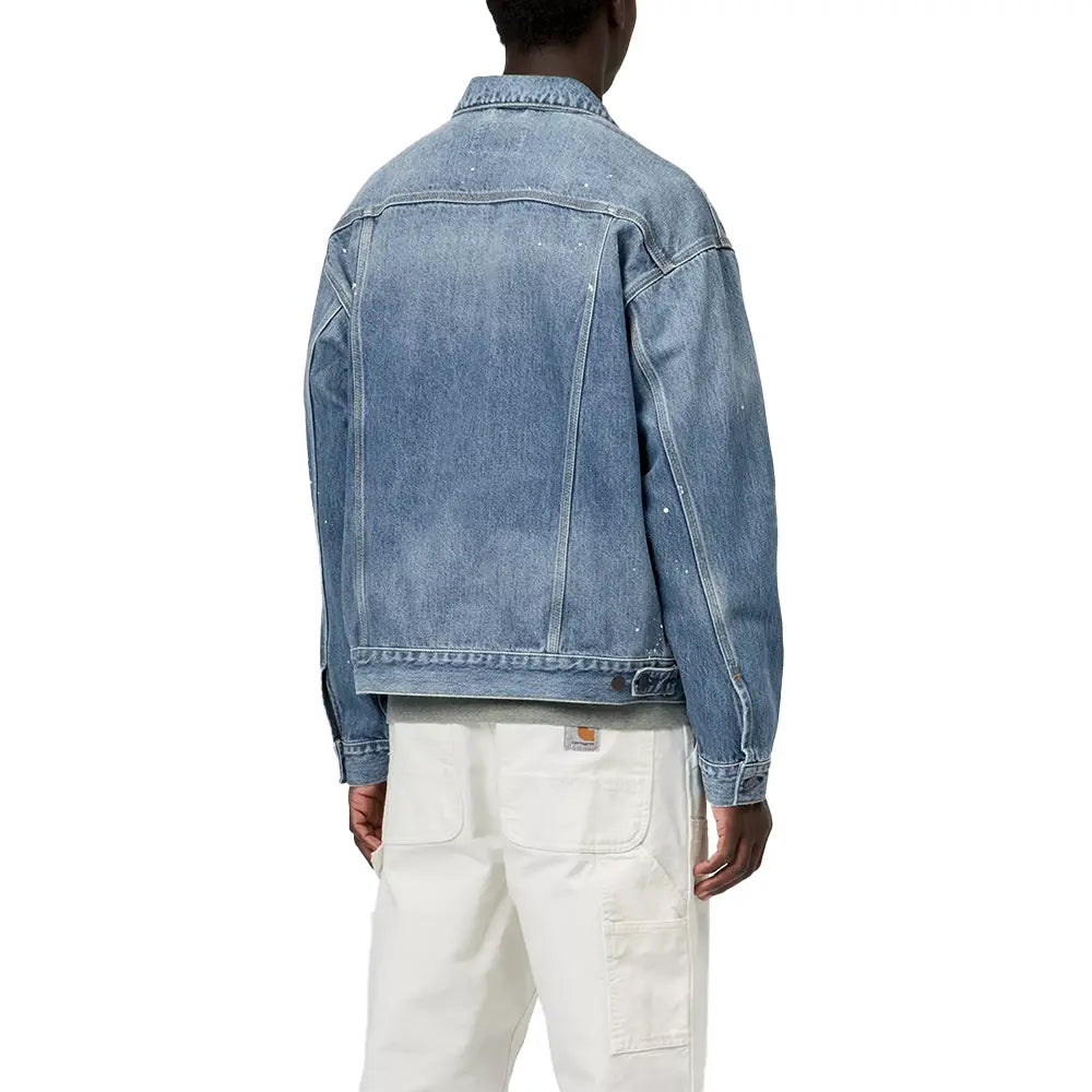 Helston Jacket 'Blue Destroy Wash, Splatter'