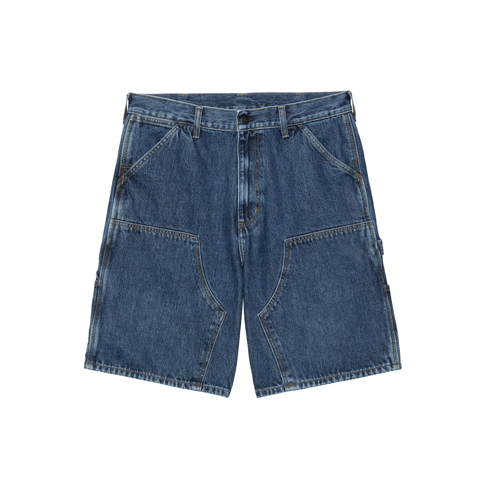 Double Knee Short 'Blue (Stone Washed)'
